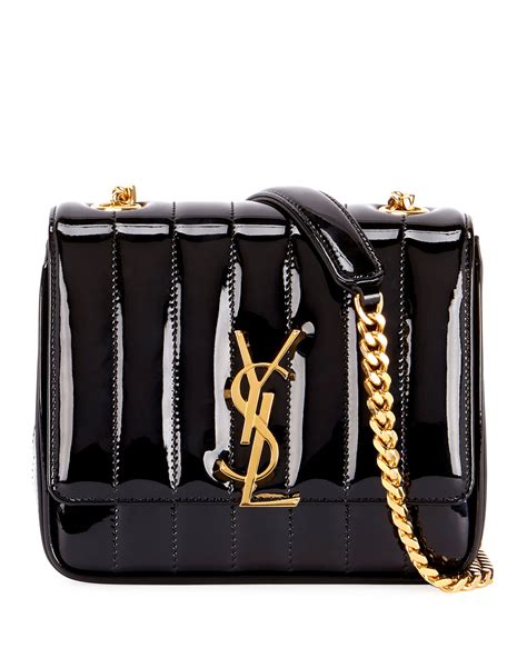 vicky ysl monogram patent quilted camera bag|Saint Laurent Vicky Medium YSL Monogram Quilted Patent .